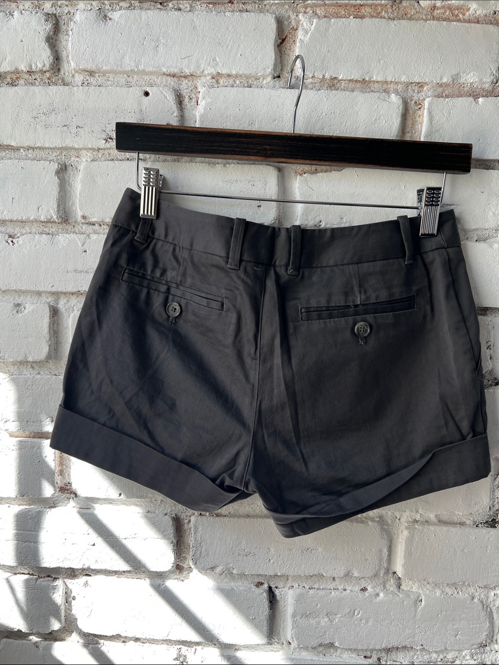 Dark grey Women's Cuffed Shorts talula fold shorts - Picture 4 of 5
